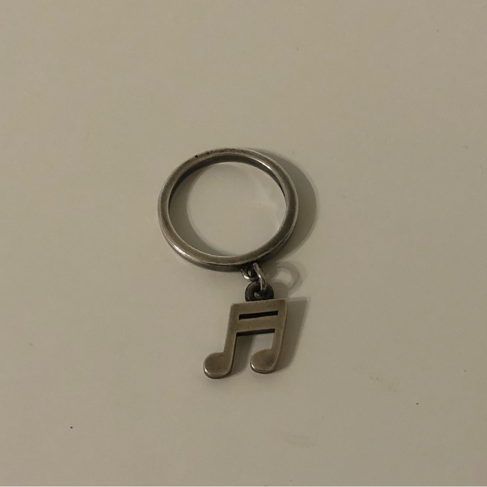 James Avery Two Note Charm Ring Size 4.5